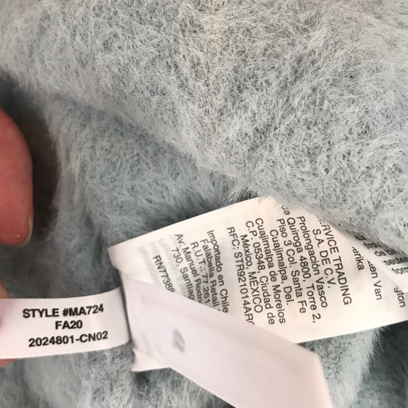 Madewell Hewitt Cardigan Sweater Blue Size Medium - Picture 8 of 8